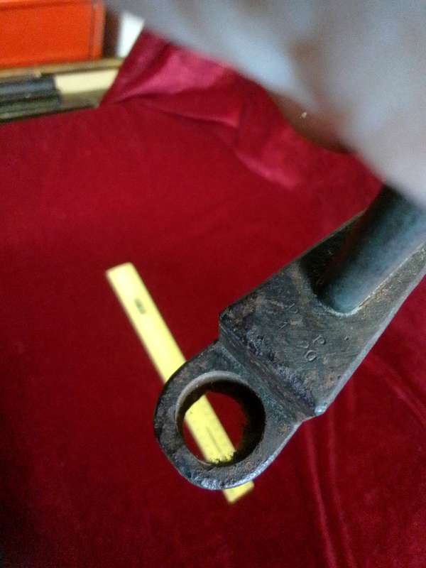 Vintage British No 9 Bayonet with Metal Scabbard