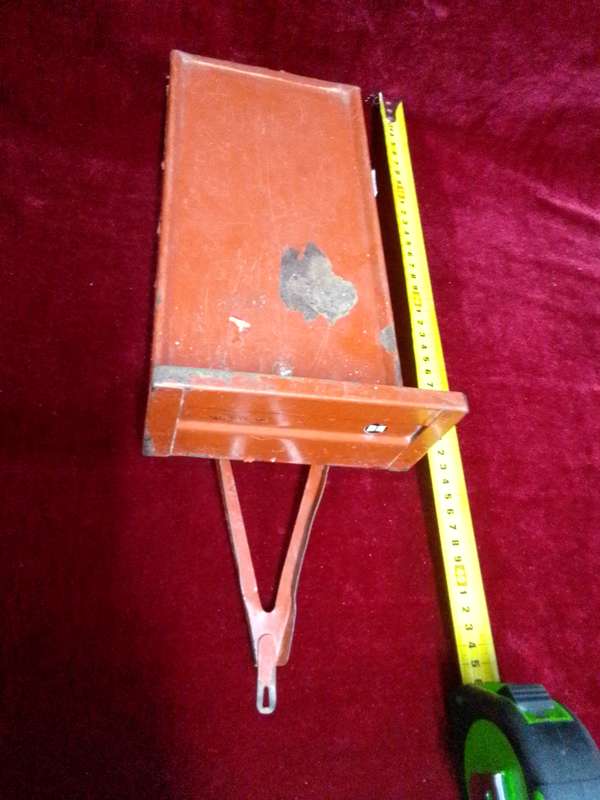 Stunning Vintage South African Made OLTI Large Steel Red Toy Trailer