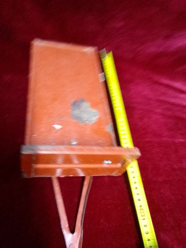 Stunning Vintage South African Made OLTI Large Steel Red Toy Trailer