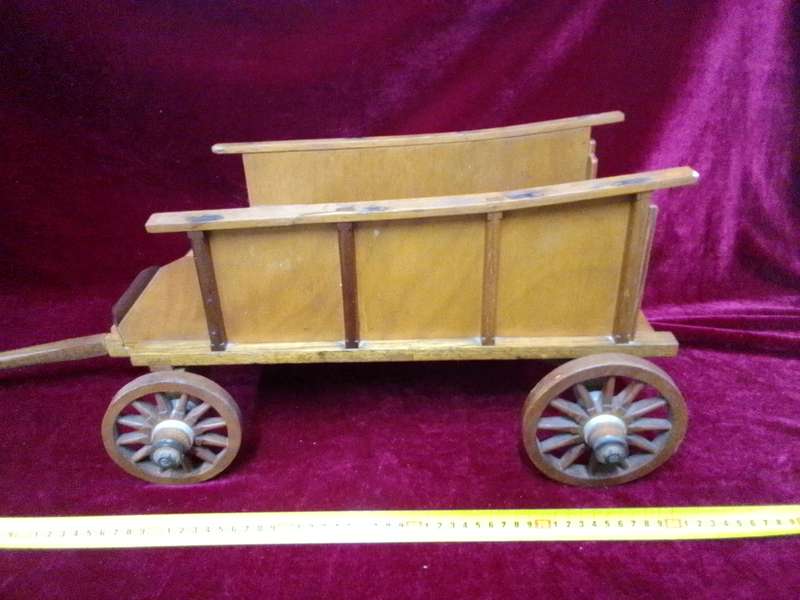Beautiful Vintage Handmade Wooden Oxwagen "Ossewa" - Good Condition