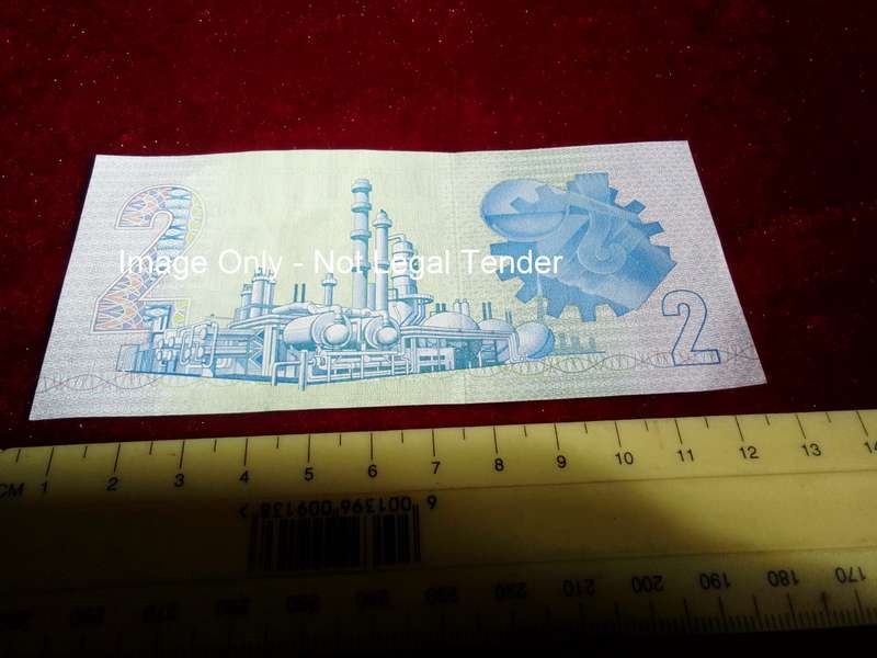 Republic Of South Africa Two Rand Note Serial Number AA1887567 - CL Stals- Good Condition Republic