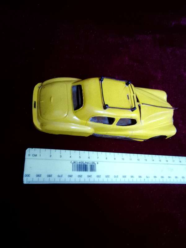 Vintage 1950's Tri-Ang Minic Car Toy - Buick Taxi - Clockwork Without Key