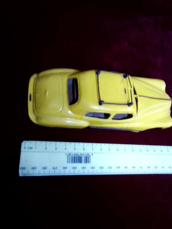 Vintage 1950's Tri-Ang Minic Car Toy - Buick Taxi - Clockwork Without Key