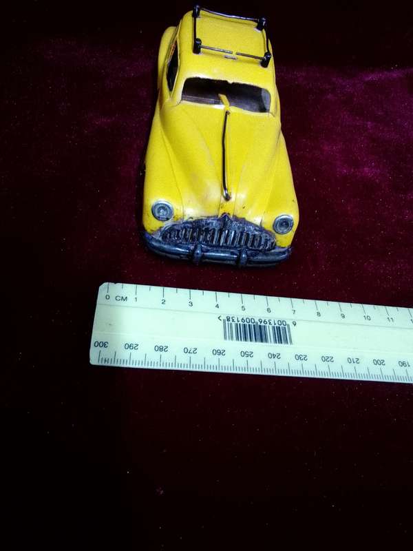Vintage 1950's Tri-Ang Minic Car Toy - Buick Taxi - Clockwork Without Key