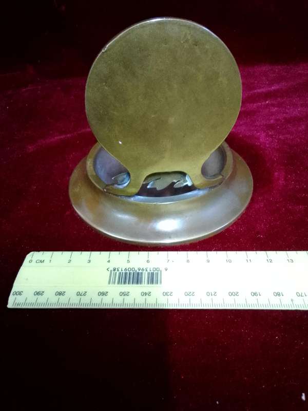Vintage Brass Award  Feb 1925  Awarded To A.E Walter From Port Elizabeth Golf Club- Monthly Handicap