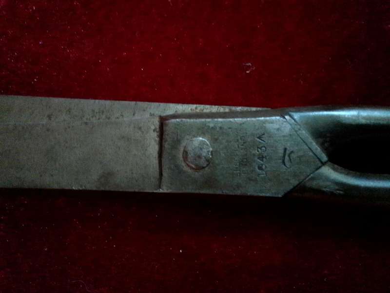 Rare Antique British WW2 1943 Sheffield Taylor's Scissor - Clearly Marked Sheffield Taylor