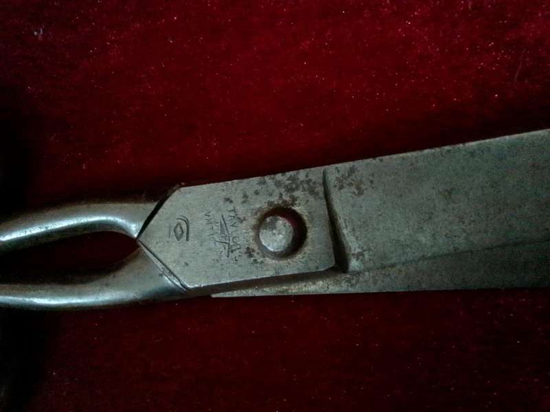 Rare Antique British WW2 1943 Sheffield Taylor's Scissor - Clearly Marked Sheffield Taylor
