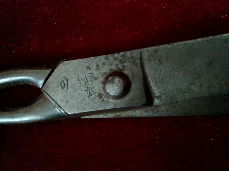 Rare Antique British WW2 1943 Sheffield Taylor's Scissor - Clearly Marked Sheffield Taylor