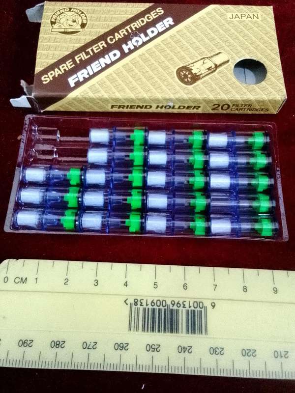 Pack of 18 Spare Filters Catridges For A Friend Holder Cigarette - Japan