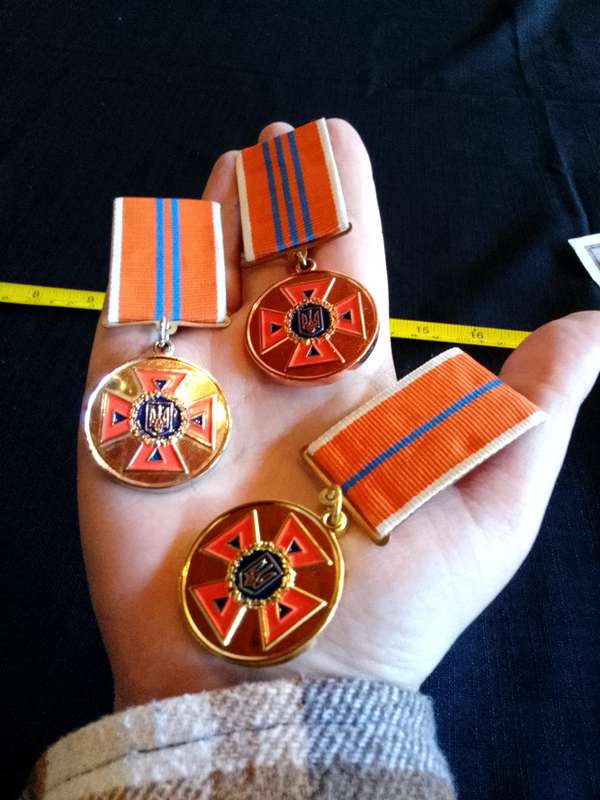 Ukraine Emergency Services 10, 15, 20 Years Service And Veteran Medal Set