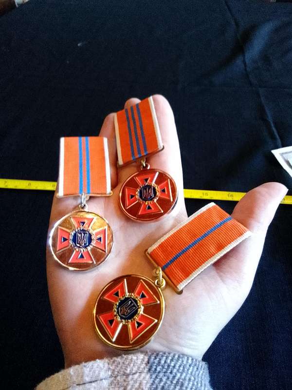 Ukraine Emergency Services 10, 15, 20 Years Service And Veteran Medal Set