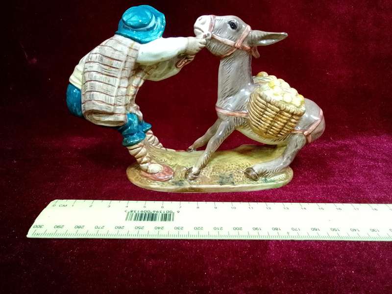 Beautiful Beswick England Pottery Figurine - Spaniard Pulling A Donkey - Number:1223 -Good Condition