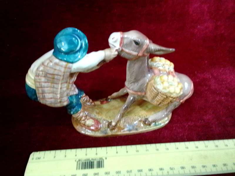 Beautiful Beswick England Pottery Figurine - Spaniard Pulling A Donkey - Number:1223 -Good Condition