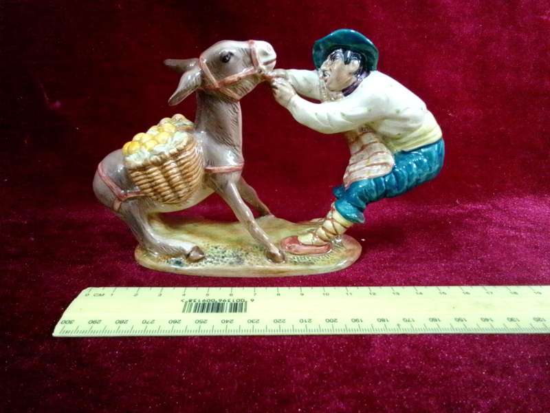 Beautiful Beswick England Pottery Figurine - Spaniard Pulling A Donkey - Number:1223 -Good Condition