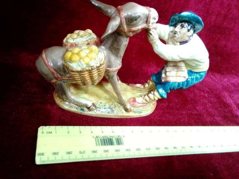 Beautiful Beswick England Pottery Figurine - Spaniard Pulling A Donkey - Number:1223 -Good Condition