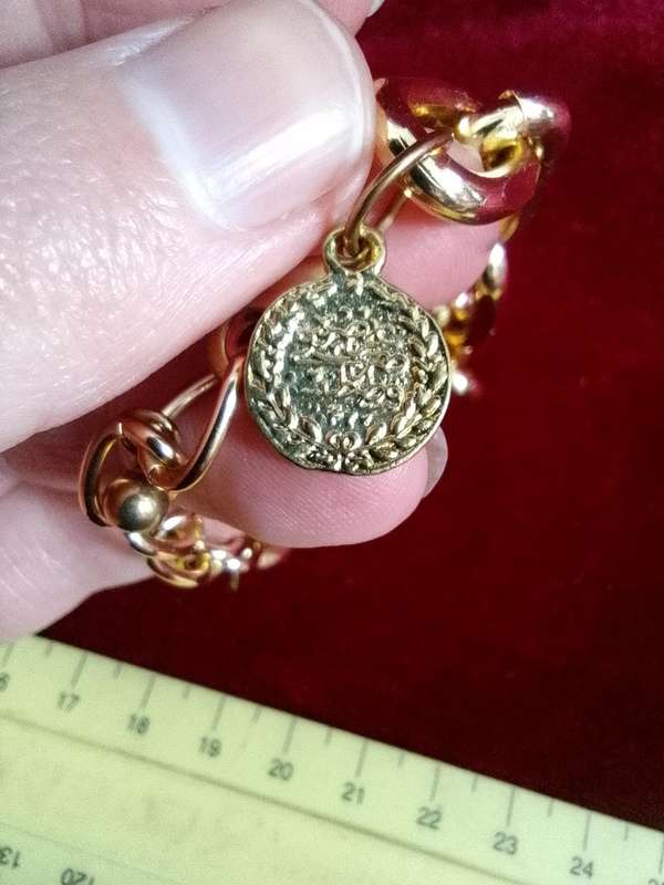 Beautiful Gold Coloured Large Link Bracelet -  Excellent Condition