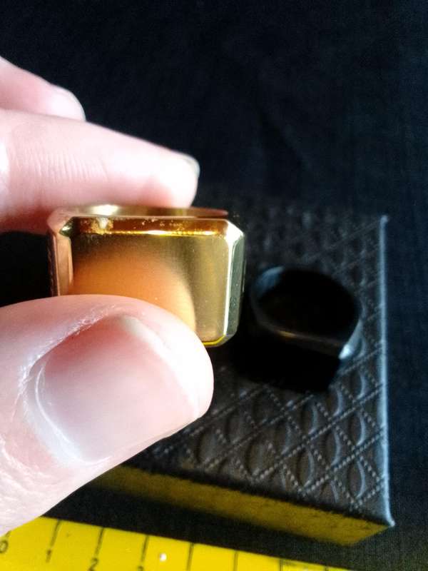 Stunning Two Premium Colton James  Mens "Delta" Signet Rings - Good Condition