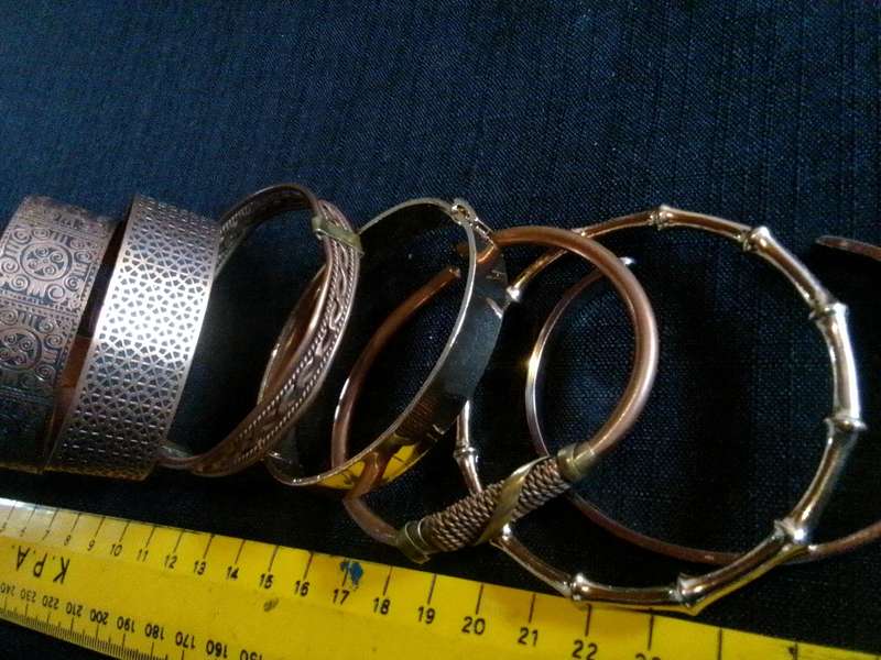 Beautiful Collection Of Seven Engraved Bangles - Excellent Condition