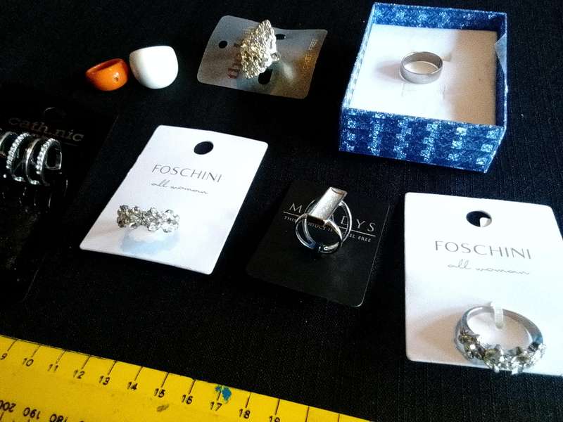 Collection Of Eight Stunning Woman's Different Styles Of Rings- Excellent Condition