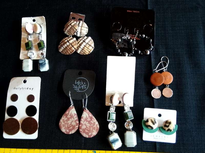 Collection Of Eight Stunning Woman's Different Styles Of Earrings - Excellent Condition
