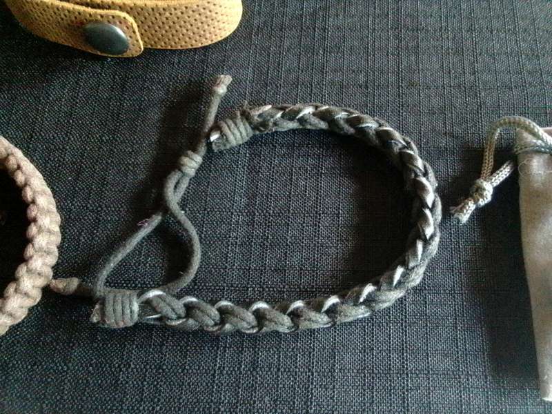 Collection Of Four Stunning Woman's Different Styles Braided Bracelets And Key Chain