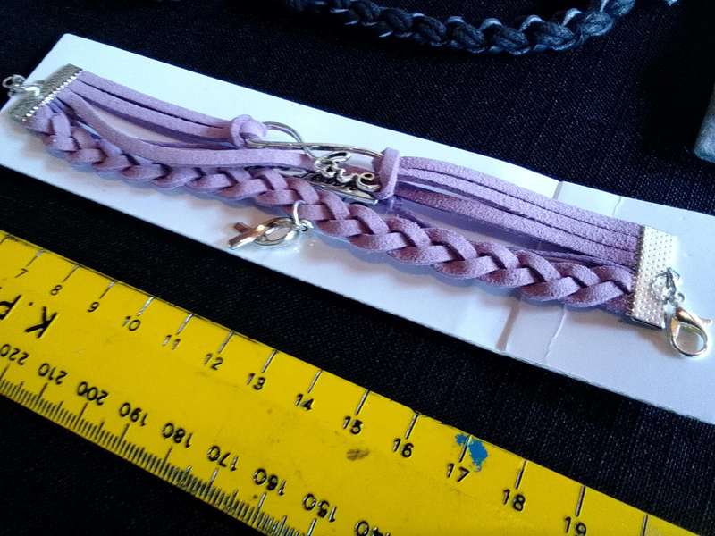 Collection Of Four Stunning Woman's Different Styles Braided Bracelets And Key Chain