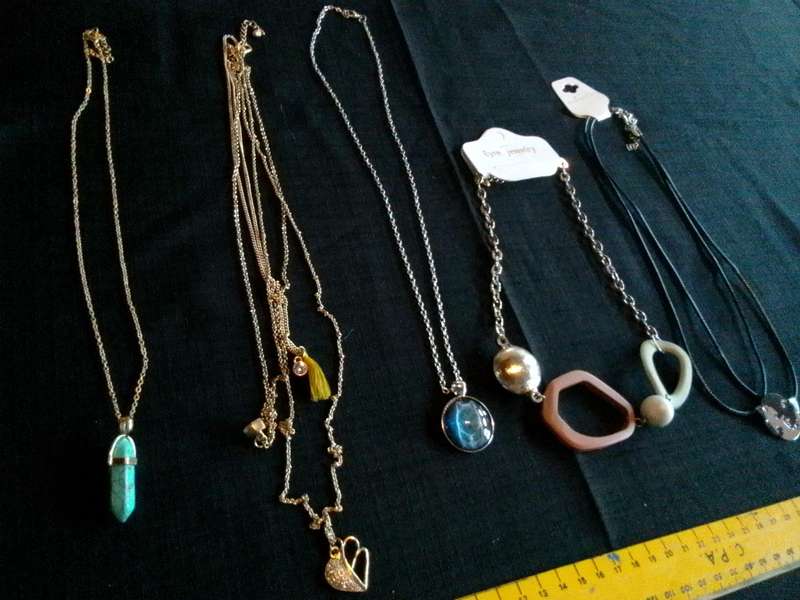 Collection Of Five Stunning Woman's Different Styles Of Necklaces- Excellent Condition