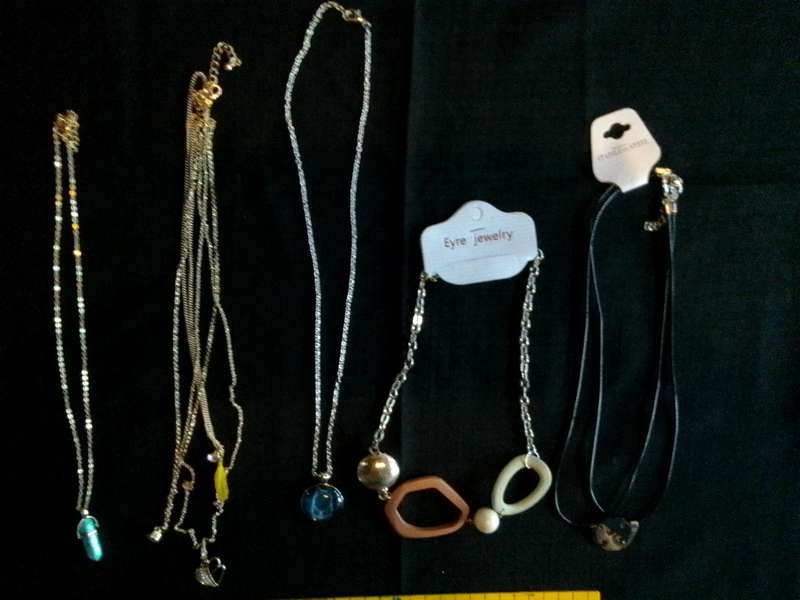 Collection Of Five Stunning Woman's Different Styles Of Necklaces- Excellent Condition