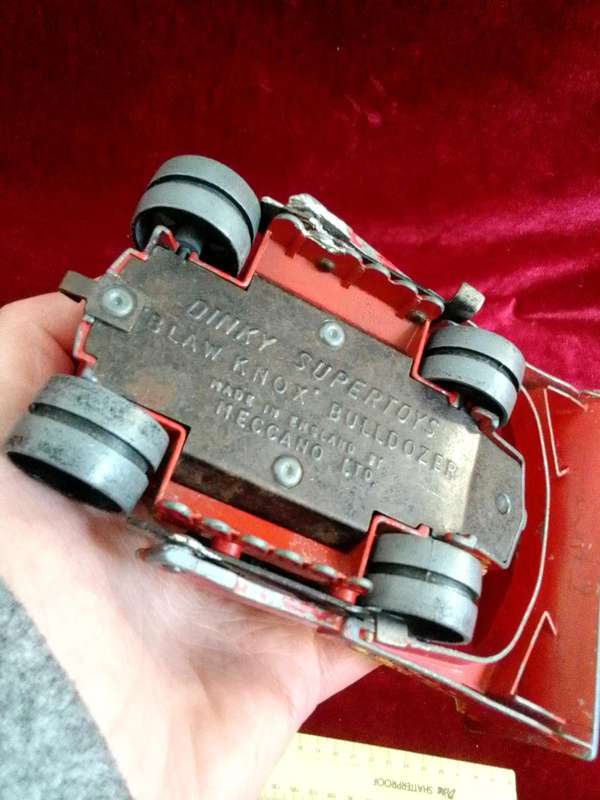 Very Rare Vintage Dinky Toys- Meccano LTD -Blaw Knox Bulldozer- Made in England