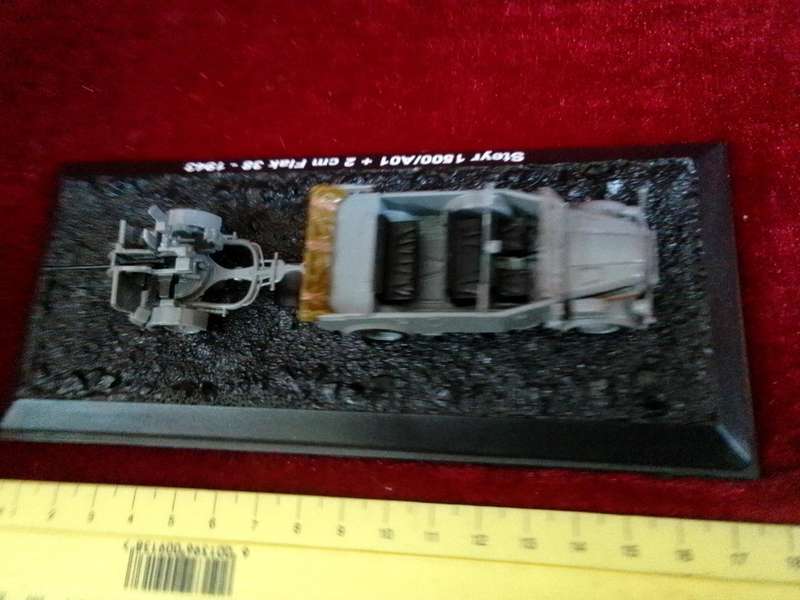 Boxed Amercom Collection Steyr 1500/A01 + 2cm Flak 1943 Military Vehicle Scale 1:72 L: 11,5cm