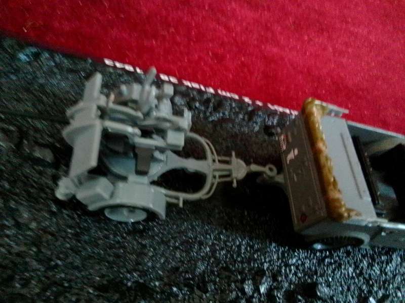 Boxed Amercom Collection Steyr 1500/A01 + 2cm Flak 1943 Military Vehicle Scale 1:72 L: 11,5cm