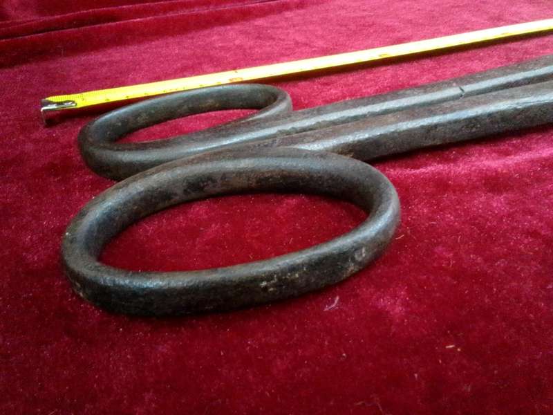 Stunning Vintage Large A. Wilson Tin Snips Shears Big Scissor Sheet Metal Cutter Farm Barn Tool