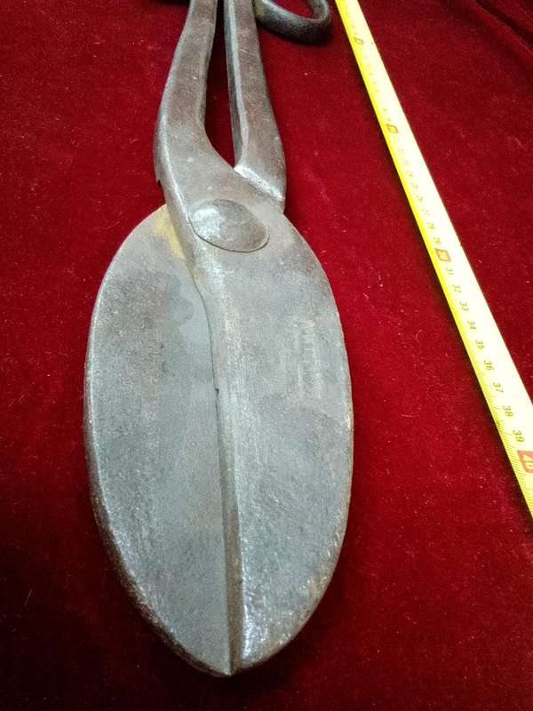Stunning Vintage Large A. Wilson Tin Snips Shears Big Scissor Sheet Metal Cutter Farm Barn Tool