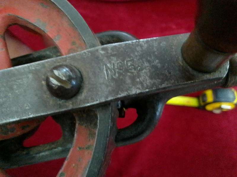 Antique Millers Falls Tools No 5 Hand Drill / Egg Beater - Made Green Field In USA