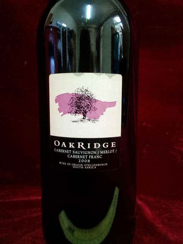 Stunning Vintage Oakridge Cabernet Sauvignon/ Merlot / Cabernet Franc 2008 - 3 Liter -Good Condition