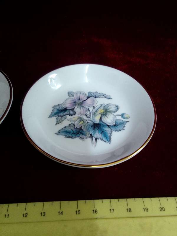 Two Vintage Royal Worcester Fine Bone China Tricket Dishes -Woodland Collection -Made in England