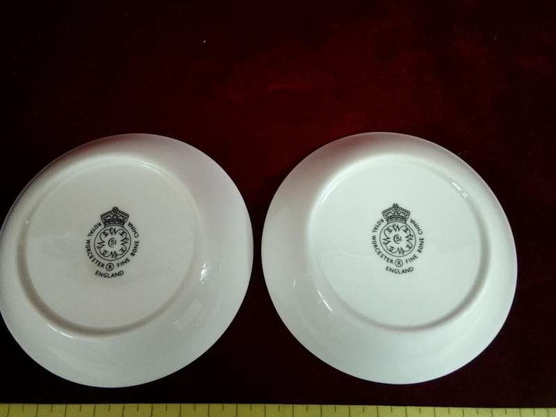 Two Vintage Royal Worcester Fine Bone China Tricket Dishes -Woodland Collection -Made in England
