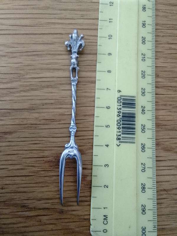 Stunning 800 Silver Pickle Fork 6.8 g -  Good Condition