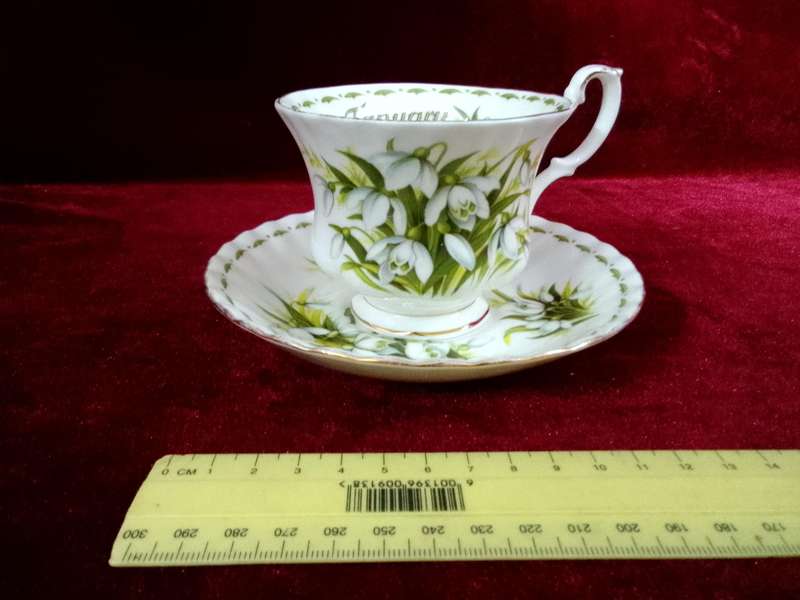 Beautiful Royal Albert Snowdrops Deo" Flower Of The Month" January Fine Bone China -Made In England