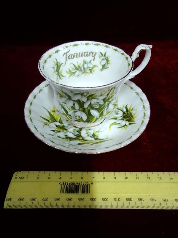 Beautiful Royal Albert Snowdrops Deo" Flower Of The Month" January Fine Bone China -Made In England