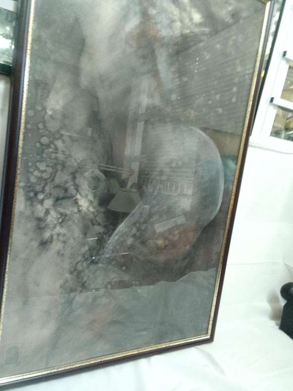 Stunning Charcoal Nude On Board   -Beautifully Framed -Popular SA Artist Marie Grotepass L 102 X63cm