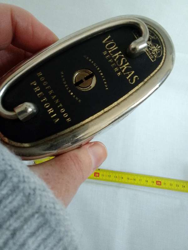 Beautiful Vintage Volkskas Beperk Bank Money Box - Hoofkantoor Pretoria- Good Condition