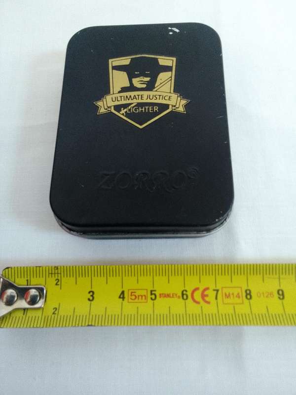 Stunning Zorro Ultimate Justice Lighter- 22HK - Brass - In Original Box- Good Condition