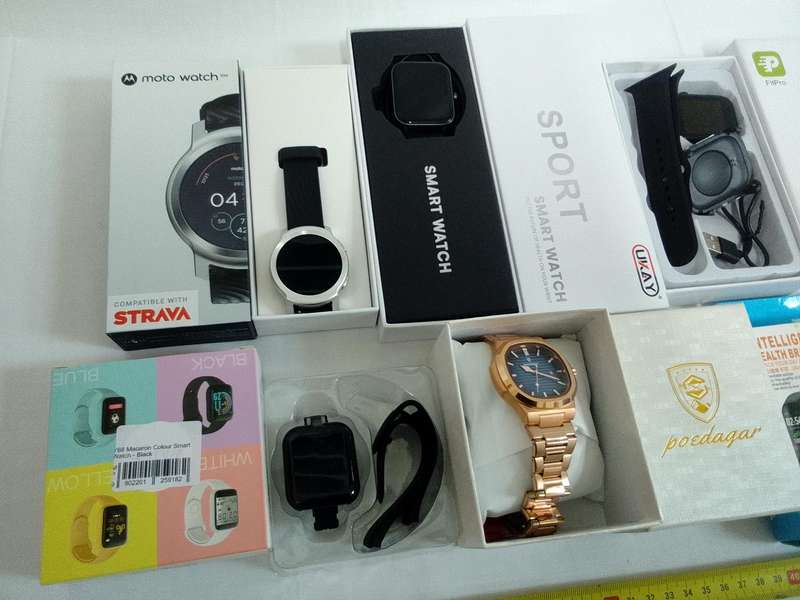 Lot Of Six Smart And Other Watches - Not Tested - See Description