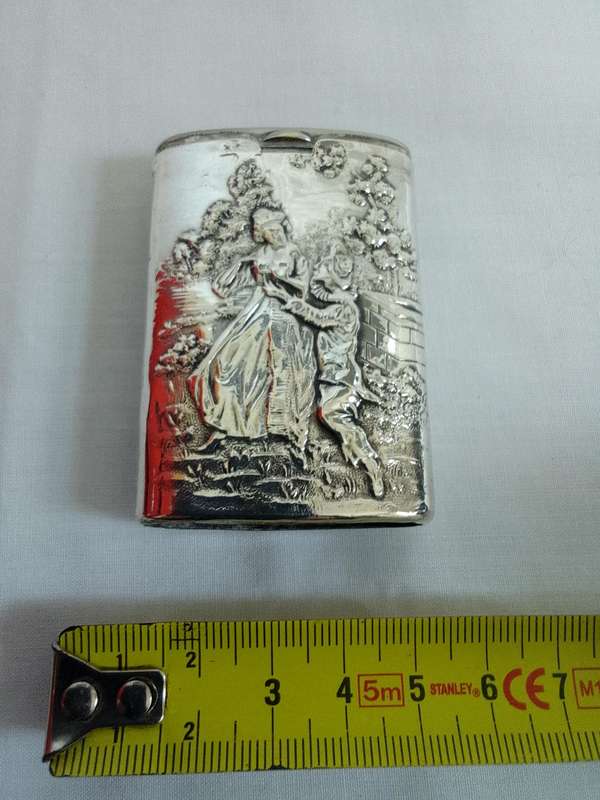 Stunning Vintage Dutch 830 Sterling Silver Match Box / Vesta Case - 56.5g - Excellent Condition
