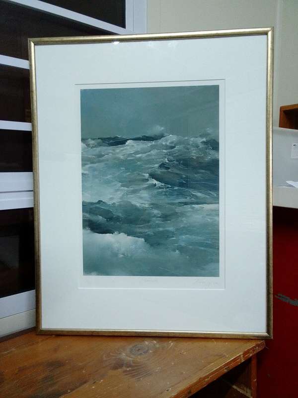 Stunning Lithograph 1/99 - 2005 - Adele Van Zyl 1981- - Stormsee - Good Condition