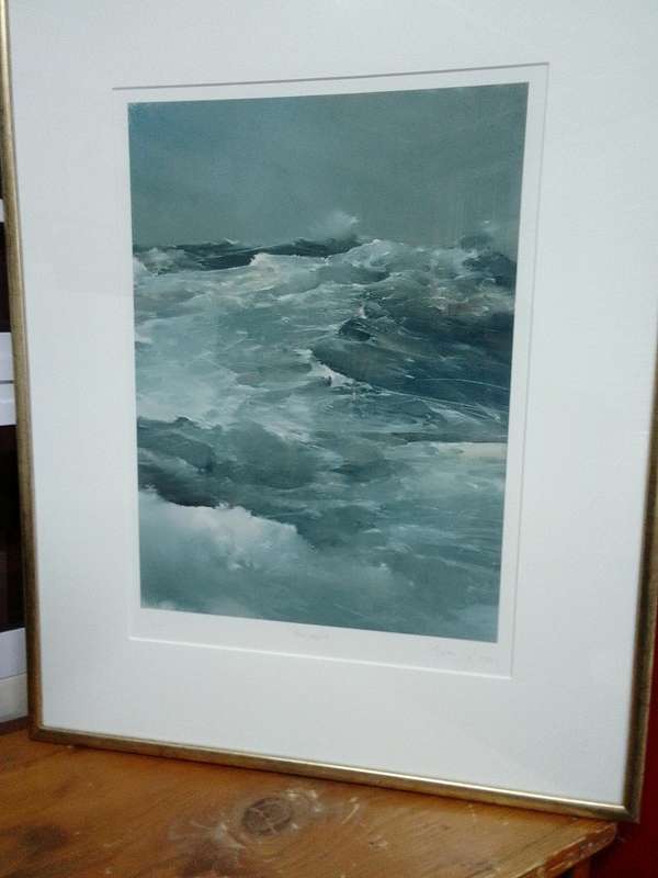 Stunning Lithograph 1/99 - 2005 - Adele Van Zyl 1981- - Stormsee - Good Condition