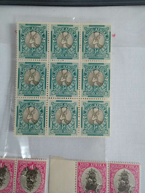 Collection Of Republic Of South Africa Notes And South African And Other Stamps -View Description
