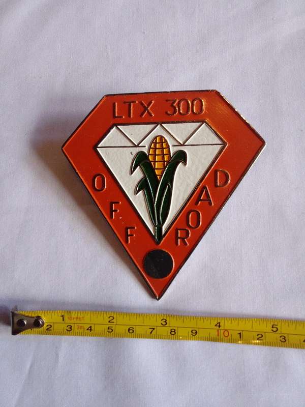 Stunning Orange and White Vintage LTX 300 Off Road Badge - Good Condition