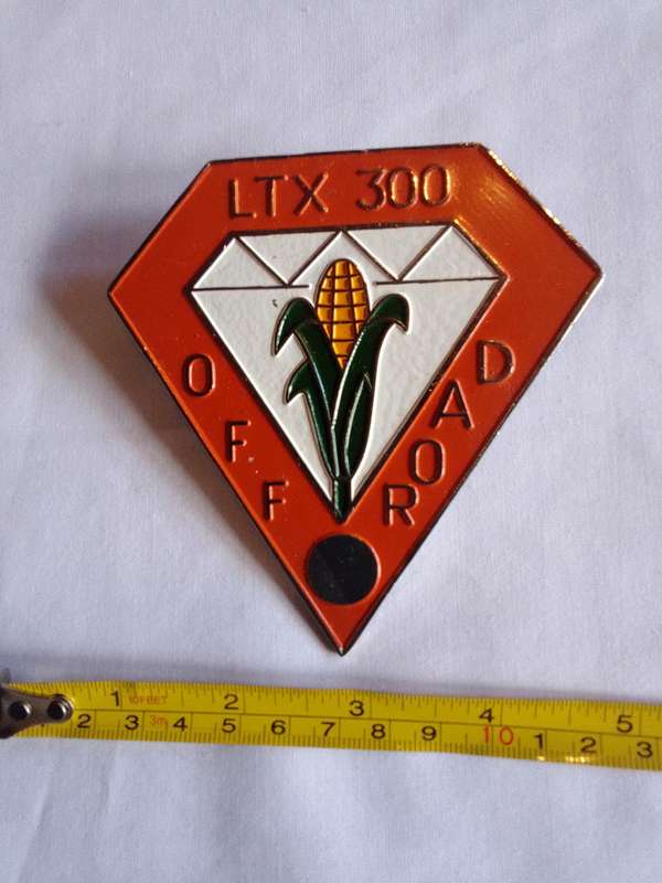 Stunning Orange and White Vintage LTX 300 Off Road Badge - Good Condition